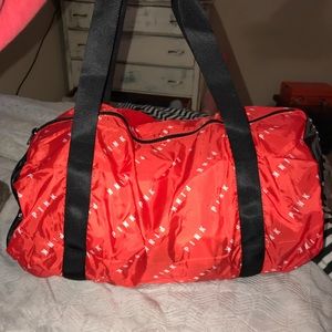 **PINK brand new packable duffel bag**